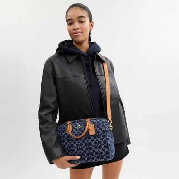 Coach Rowan large tote bag, classic denim canvas, item number CY699, brand new, - Picture 8 of 8